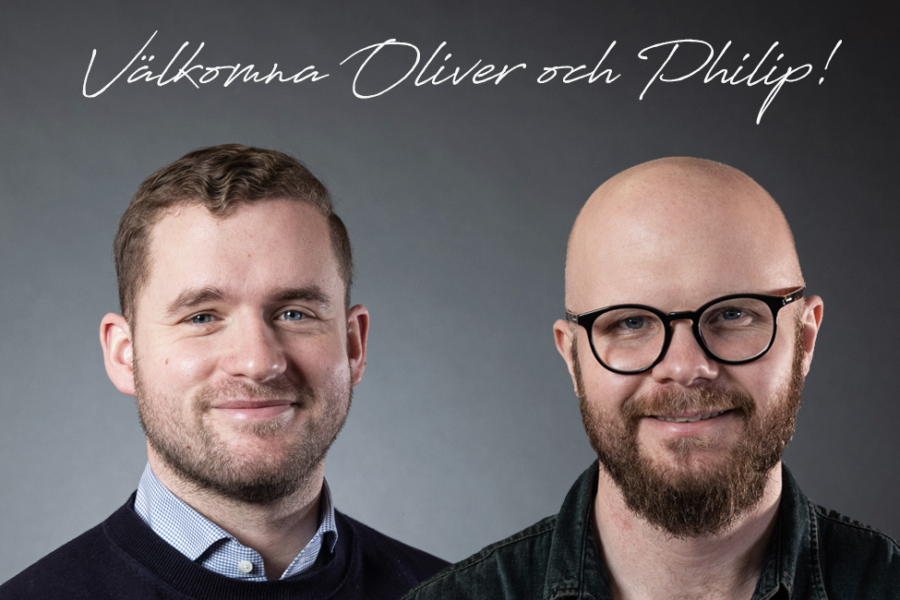 Välkomna Oliver och Philip!